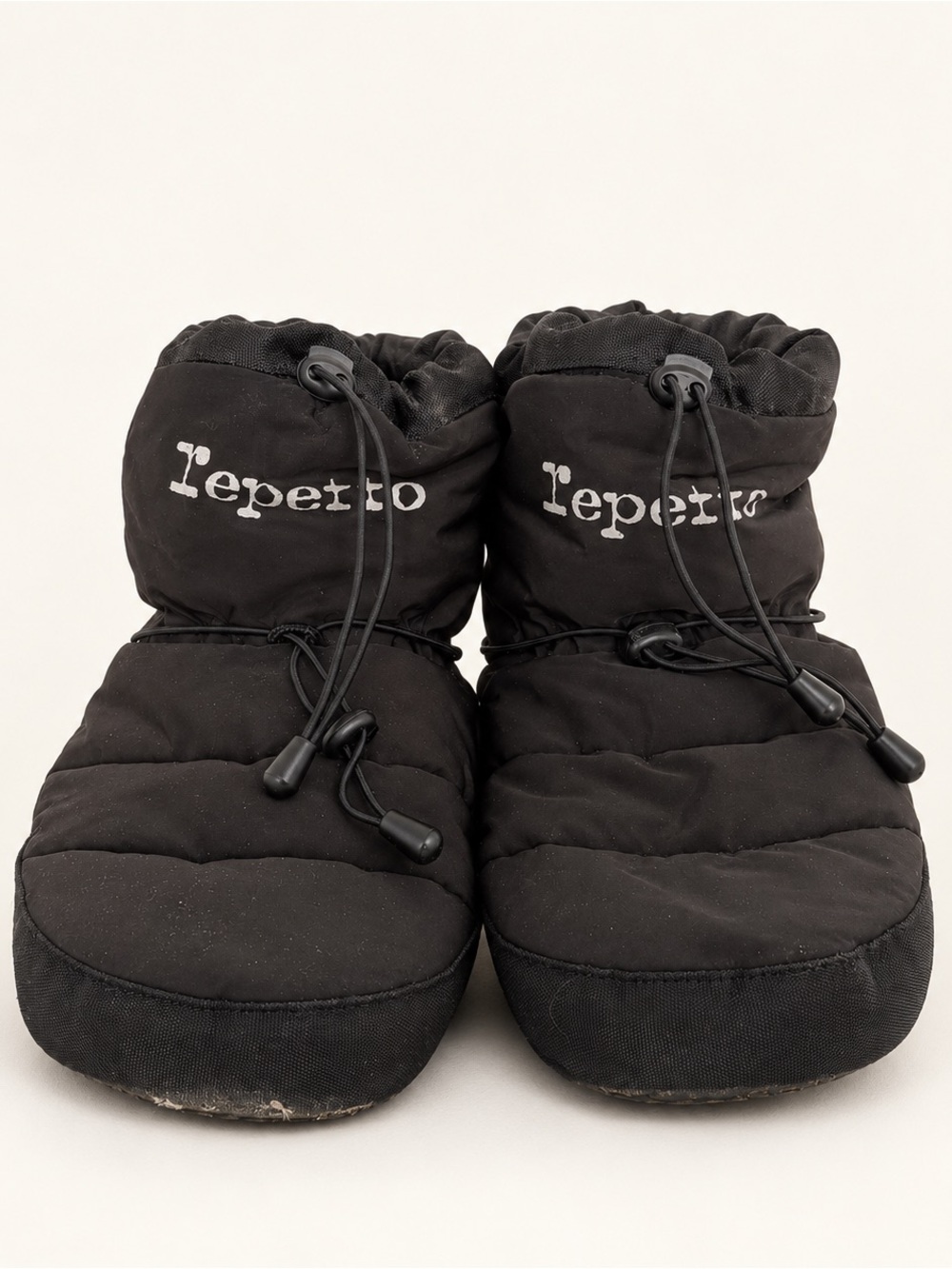 Repetto Black Puffer Warm Up Booties
